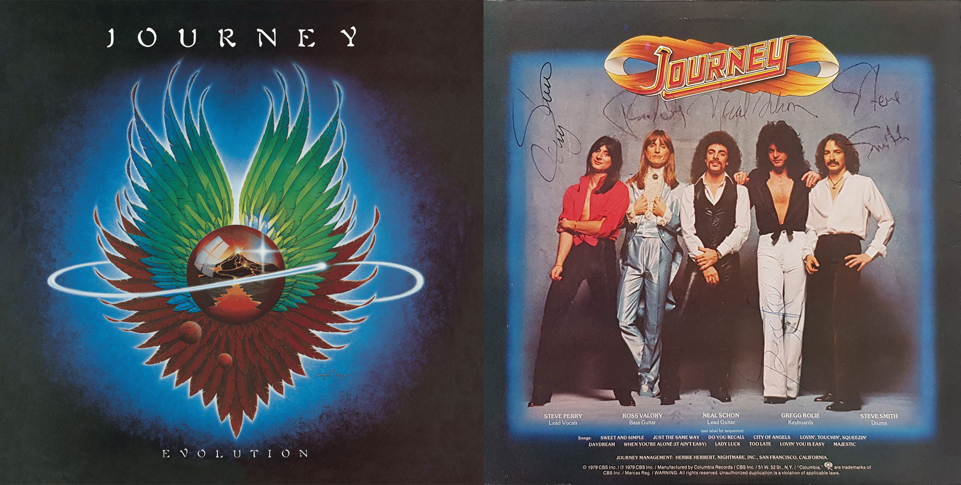 Steve Perry performing with Journey during the Infinity era